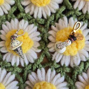 ❗ FLAWED ❗ Juicy Couture Charm Bundle (LE Snowman + Ice Cream/Gelato Cone)